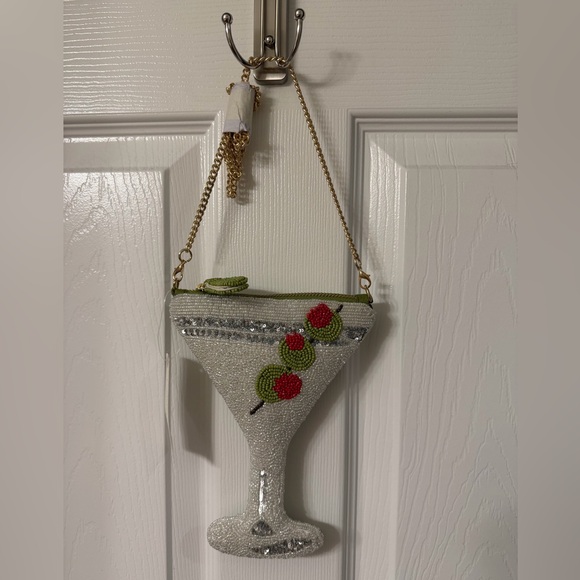 Anthropologie Maeve NWT Beaded Icon Cross Bag - Picture 7 of 7